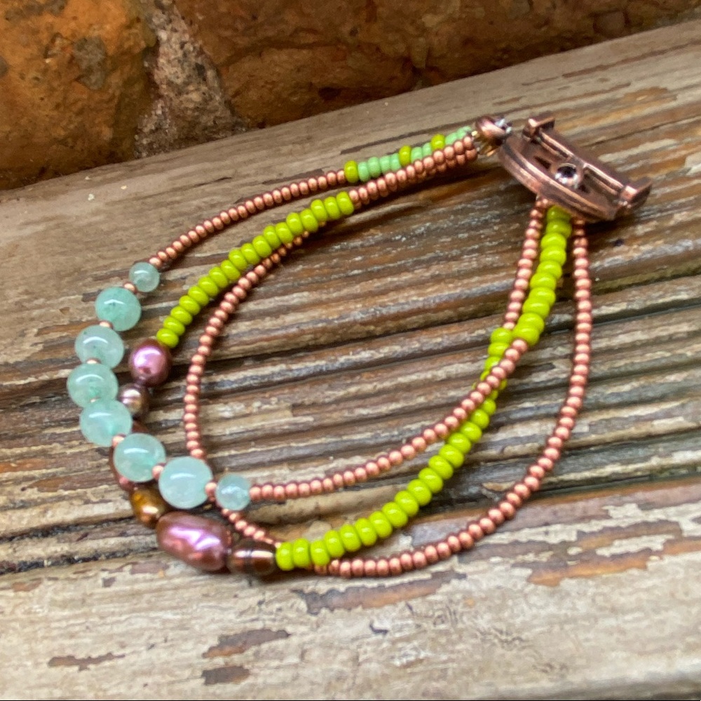 Beautiful handcrafted triple bracelet